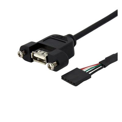 STARTECH CONSIG CABLE 0.9M USB 2.0 MONTAJE EN ADAP PANEL CONEXION A PLACA MADRE .