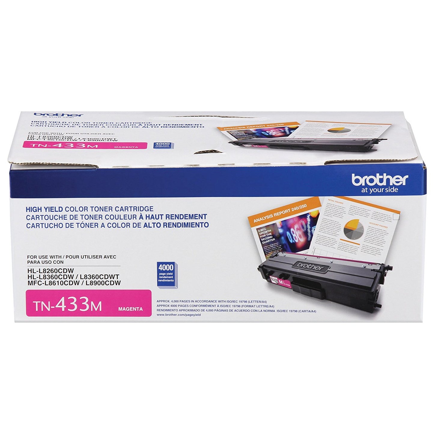 BROTHER TONER MAGENTA RENDIMIENTO TONR 4000 PAGINAS