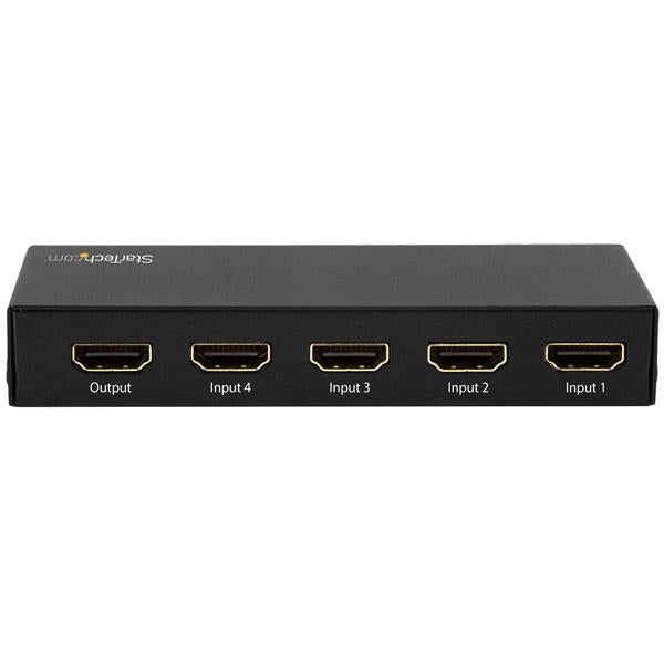 STARTECH CONSIG SWITCH CONMUTADOR HDMI 4 PUERT CABL TOS 4K 60HZ ULTRA HD