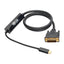 Cable Tripp Lite U444-003-D, USB C Macho - DVI-D Macho, 91cm, Compatible con Thunderbolt 3, Negro