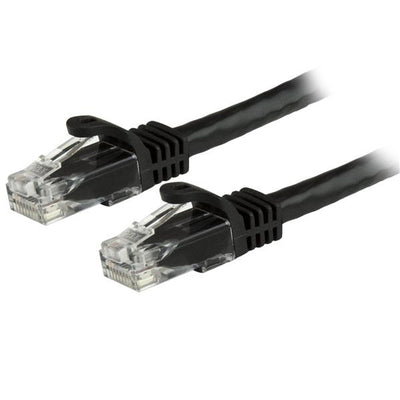 Cable de red de 30cmCat6 UTP Ethernet Gigabit RJ45 sin enganches, Negro StarTech.com