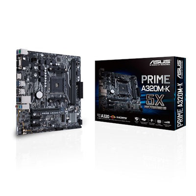 PRIME A320M-K Tarjeta Madre ASUS micro ATX MB PRIME A320M-K, S-AM4, AMD A320, HDMI, 32GB DDR4 para AMD