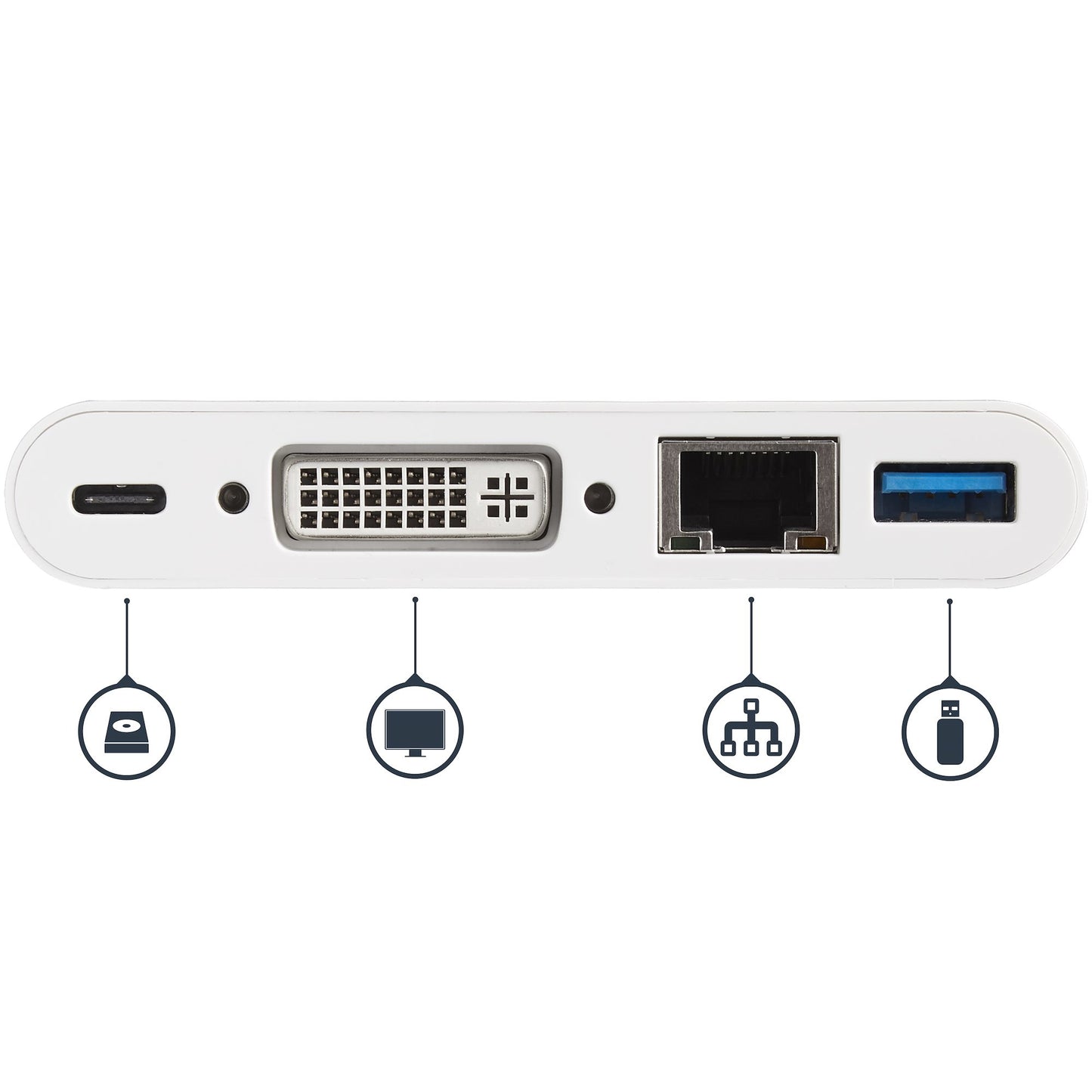 STARTECH CONSIG ADAPTADOR MULTIPUERTOS USB-C DODOCK CKING STATION DVI GBE USB