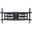 Soporte de pared para pantallas de 37" a 90" con movimiento articulado ajustable para girar, inclinar, o nivelar de color negro