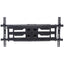 Soporte de pared para pantallas de 37" a 90" con movimiento articulado ajustable para girar, inclinar, o nivelar de color negro