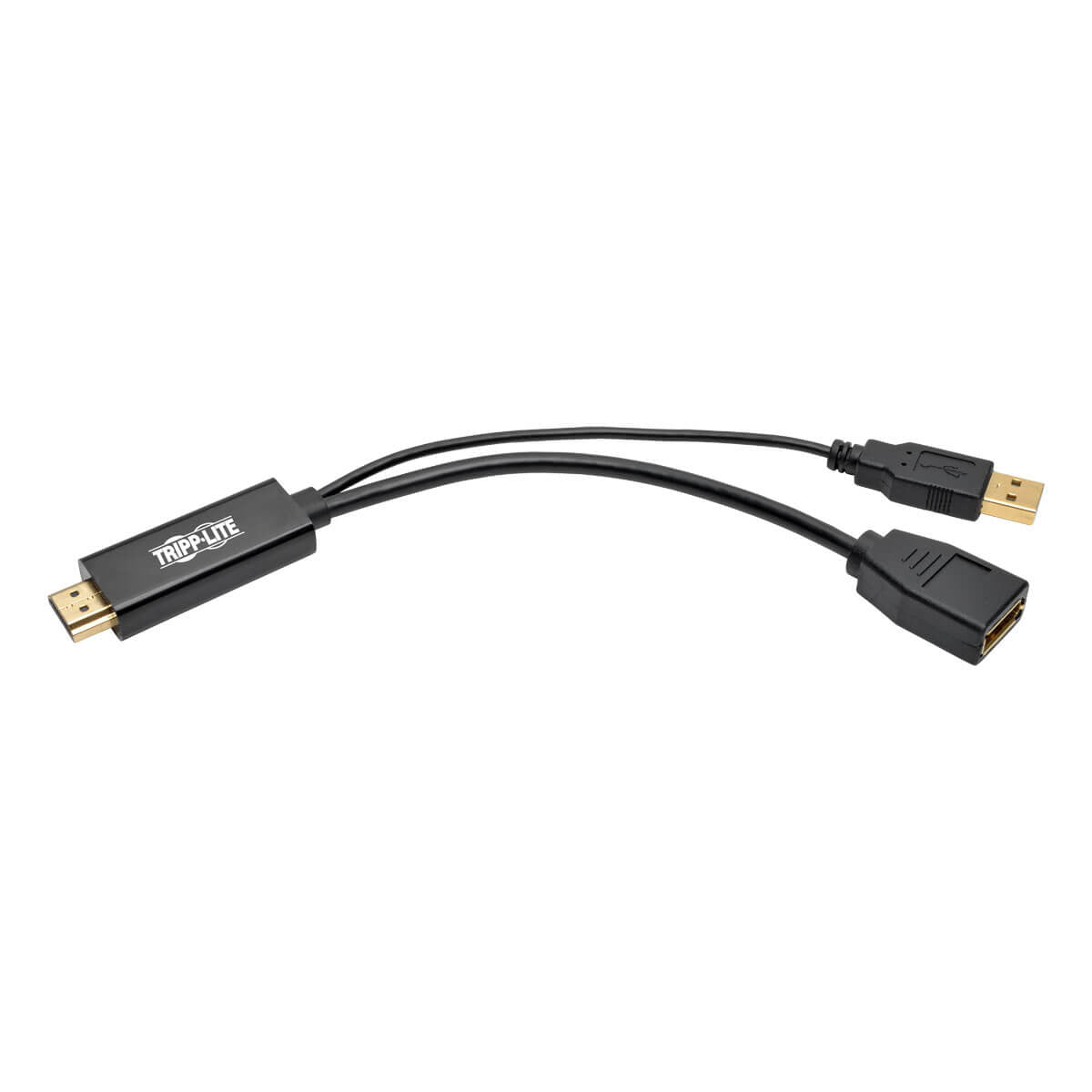 Adaptador Tripp Lite P130-06N-DP-V2, HDMI Macho - DisplayPort/USB A Hembra, 15cm, Negro