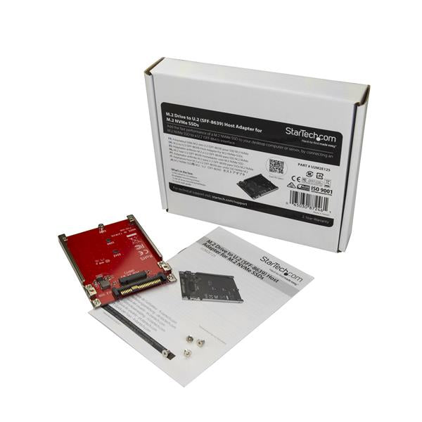 STARTECH CONSIG TARJETA ADAPTADOR PCI EXPRESS MCTLR 2 A U.2 PARA SSD NVME M.2
