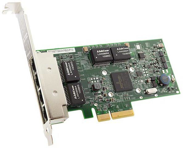 Tarjeta Gigabit Ethernet para Servidor, Lenovo, 1000Base-T, Tarjeta enchufable, PCI Express 2.0, 4 Puerto(s)