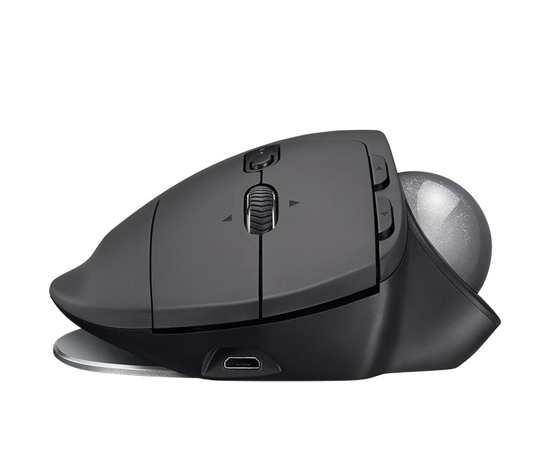 Mouse MX ERGO Trackball Logitech, Inalámbrico, Bluetooth, 380DPI, Negro