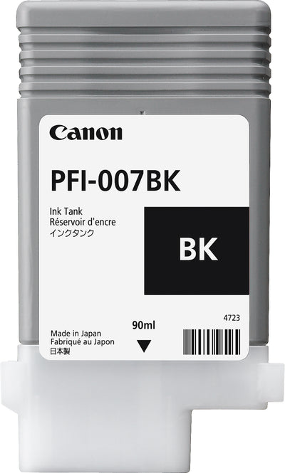 CANON CARTUCHO INKJET PFI-007 BK INK NEGRO DE 90ML P PLOTTER IPF670E