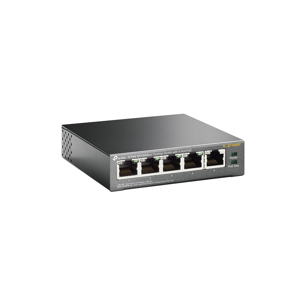 TP-LINK SWITCH DE ESCRITORIO DE 5 PTOS PERP ETHERNET CON 4 PTOS POE SIN ADMI