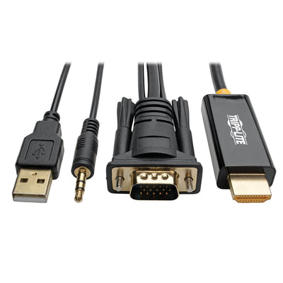Cable Tripp Litte P116-006-HDMI-A, HDMI Macho - VGA/3.5mm/USB A Macho, 1080p, 60Hz, 1.8 Metros, Negro