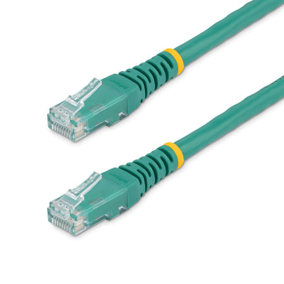 STARTECH CONSIG CABLE 10.6M GIGABIT ETHERNET CABL RED CAT6 UTP RJ45 MOLDEADO VERDE.