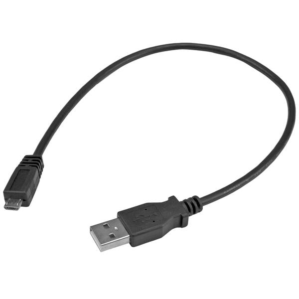 STARTECH CONSIG CABLE 30CM MICRO USB B A USB A ADAP MACHO A MACHO ADAPTADOR NEGRO .