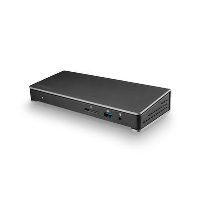 StarTech.com Docking Station Thunderbolt 3 con Lector de Tarjetas de Memoria SD, 5x USB 3.0, 2x Thunderbolt 3, Negro