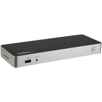 StarTech.com Docking Station USB, 1x USB C, 4x USB A, Negro/Plata