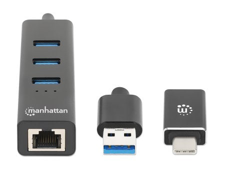 INTRACOM ADAPTADOR USB V3.0 USB AC A REDDOCK GB HUB 3 PTOS ADAPTADOR USB V3.0 USB AC A RED GB HUB 3 PTOS