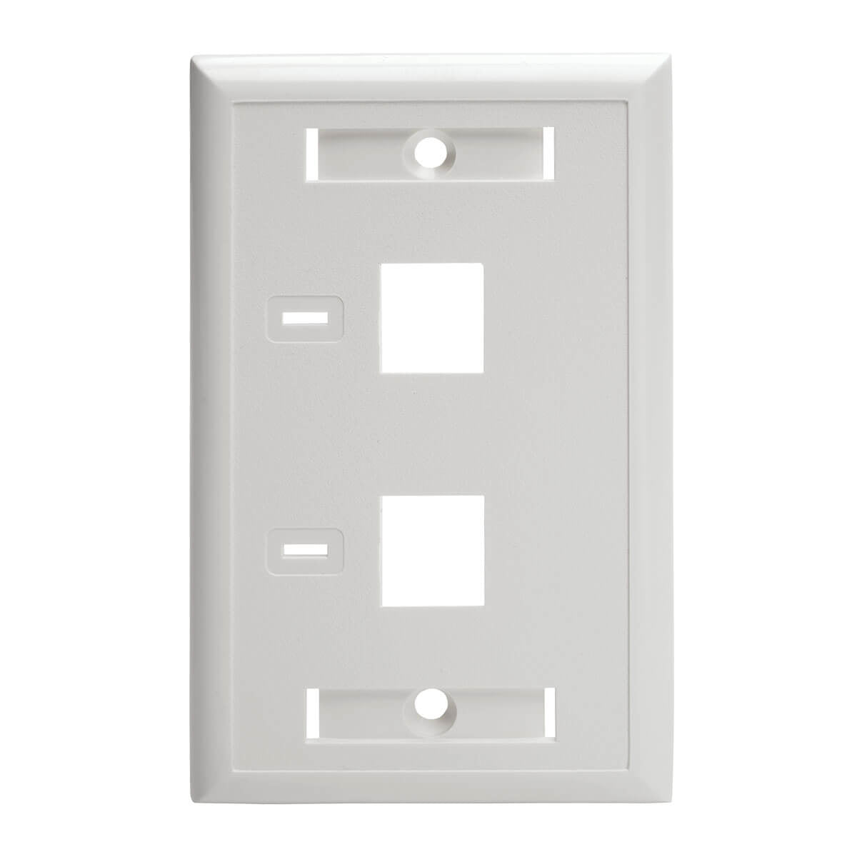 Placa para Pared Tripp Lite N042-001-WH, 2 Puertos RJ-45, Blanco