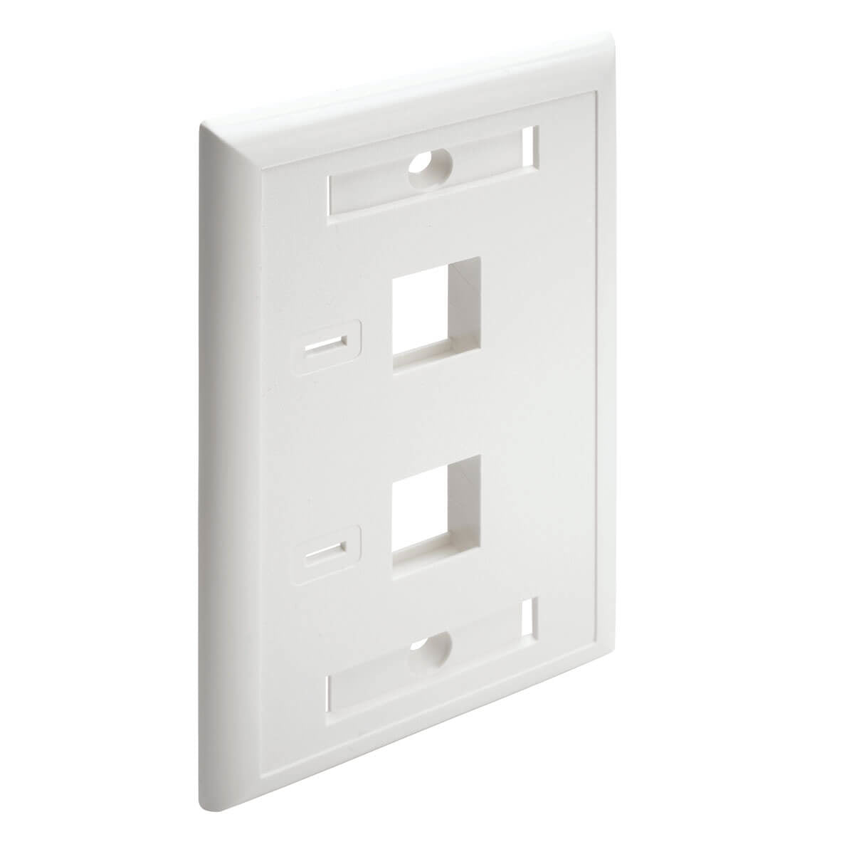 Placa para Pared Tripp Lite N042-001-WH, 2 Puertos RJ-45, Blanco