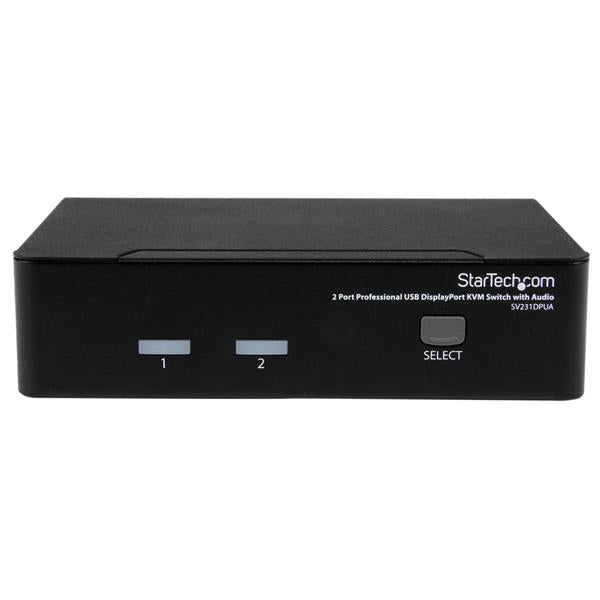 STARTECH CONSIG CONMUTADOR SWITCH PROFESIONAL PERP KVM 2 PUERTOS DISPLAYPORT USB