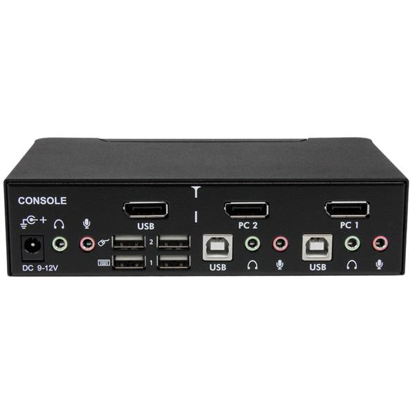 STARTECH CONSIG CONMUTADOR SWITCH PROFESIONAL PERP KVM 2 PUERTOS DISPLAYPORT USB