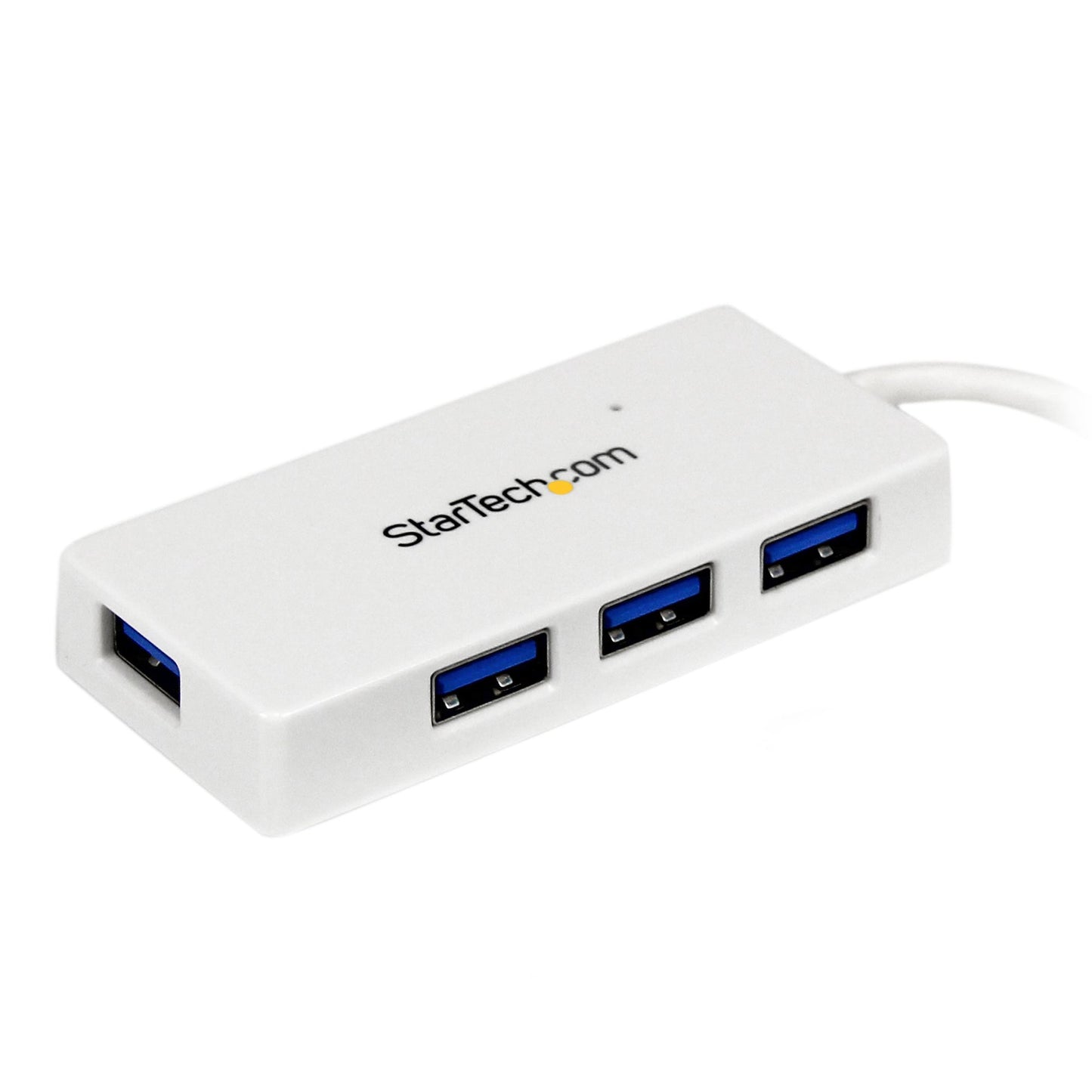 Adaptador concentrador Hub USB 3.0 STARTECH (5Gbps) Super Speed para Laptop de 4 Puertos Salidas - Blanco