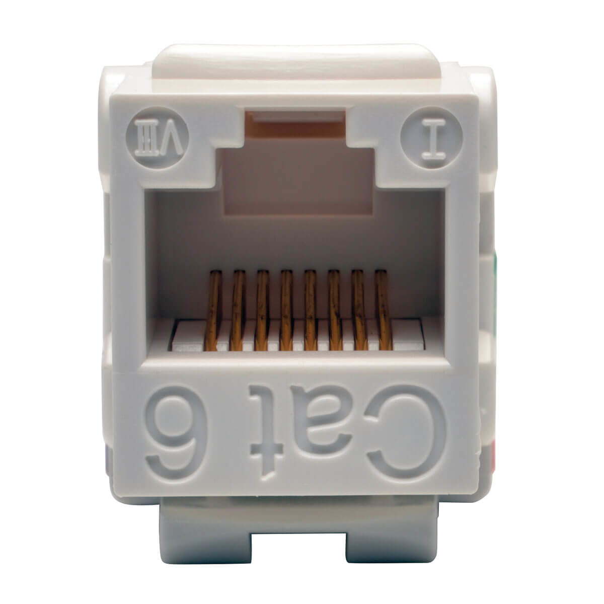 TRIPPLITE CONSIG. CONECTOR KEYSTONE JACK 110 ADAP PUNCHDOWN CAT6/CAT5E BLANCO .