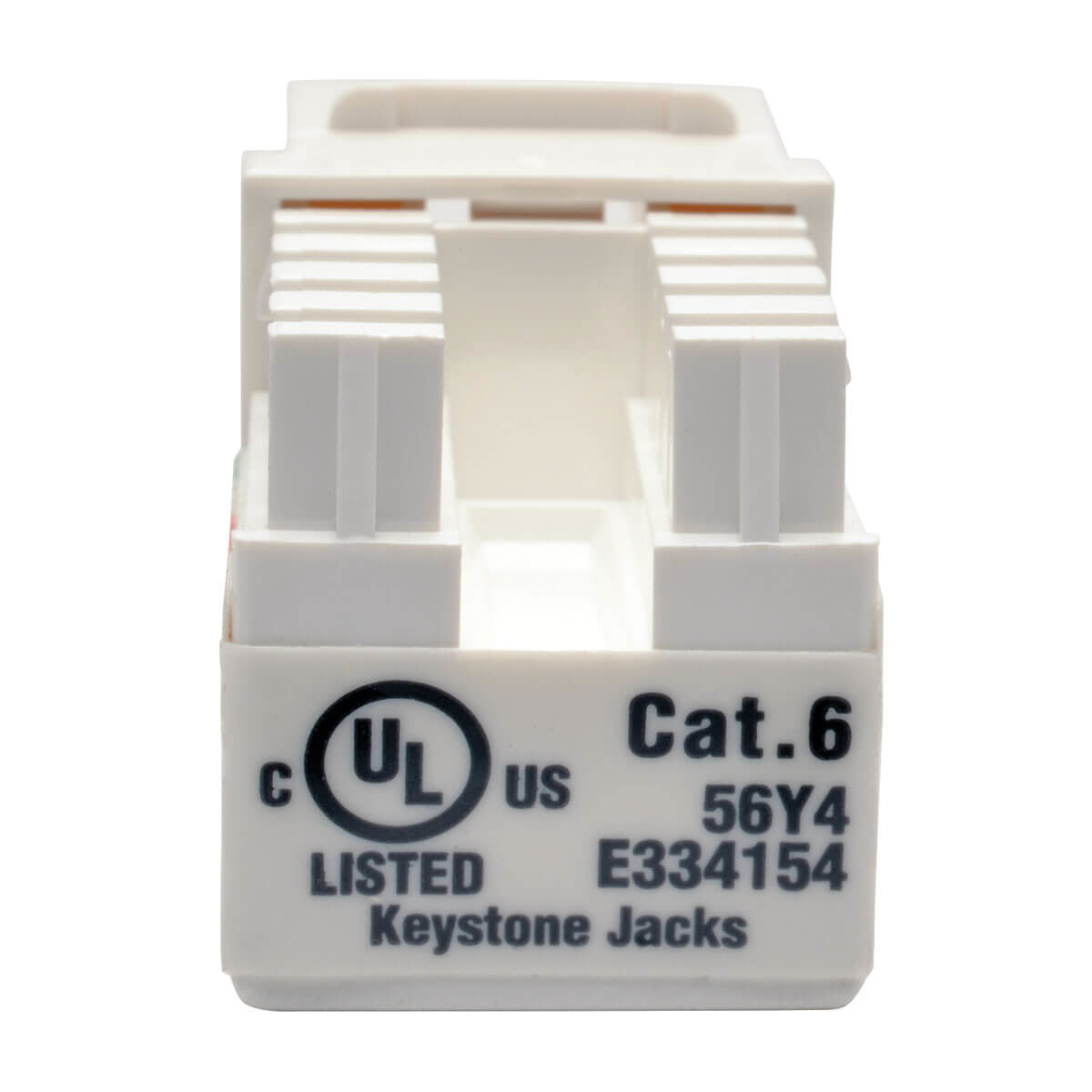 TRIPPLITE CONSIG. CONECTOR KEYSTONE JACK 110 ADAP PUNCHDOWN CAT6/CAT5E BLANCO .