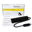 Adaptador concentrador Hub USB 3.0 STARTECH (5Gbps) Super Speed Portátil de 4 Puertos Salidas - Negro