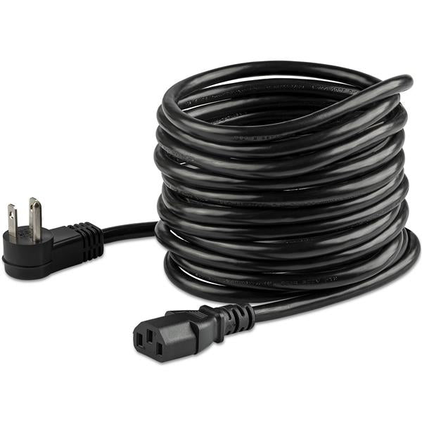 STARTECH CONSIG CABLE DE 4.5M DE ALIMENTACION CABL ACODADO NEMA 5-15P A C13 DE PC