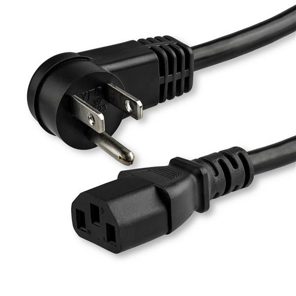 STARTECH CONSIG CABLE DE 4.5M DE ALIMENTACION CABL ACODADO NEMA 5-15P A C13 DE PC