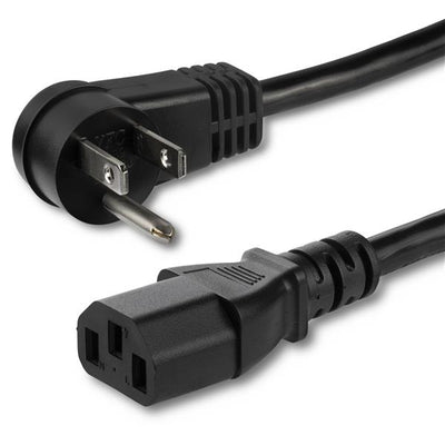 STARTECH CONSIG CABLE DE 0.9M DE ALIMENTACION CABL ACODADO NEMA 5-15P A C13 DE PC