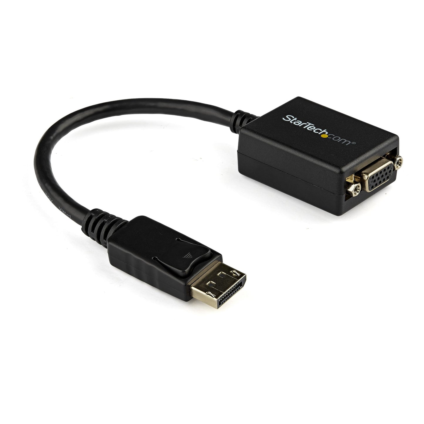 Adaptador convertidor externo de video STARTECH  DisplayPort DP a VGA - Cable Activo - 1920x1200 - 1 x 20-pin DisplayPort 1.2 Digital Audio/Video - Male - Negro
