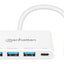 INTRACOM HUB USB-C 3 PTOS A 1 PTO C PD DOCK 5GBPS BLANCO HUB USB-C 3 PTOS A 1 PTO C PD 5GBPS BLANCO