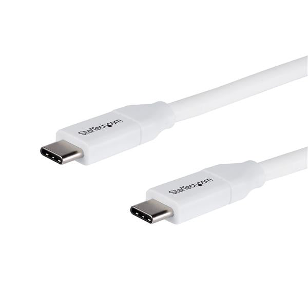 STARTECH CONSIG CABLE DE 2M USB-C A USB TIPO C ADAP CON PD 5A USB 2.0 BLANCO