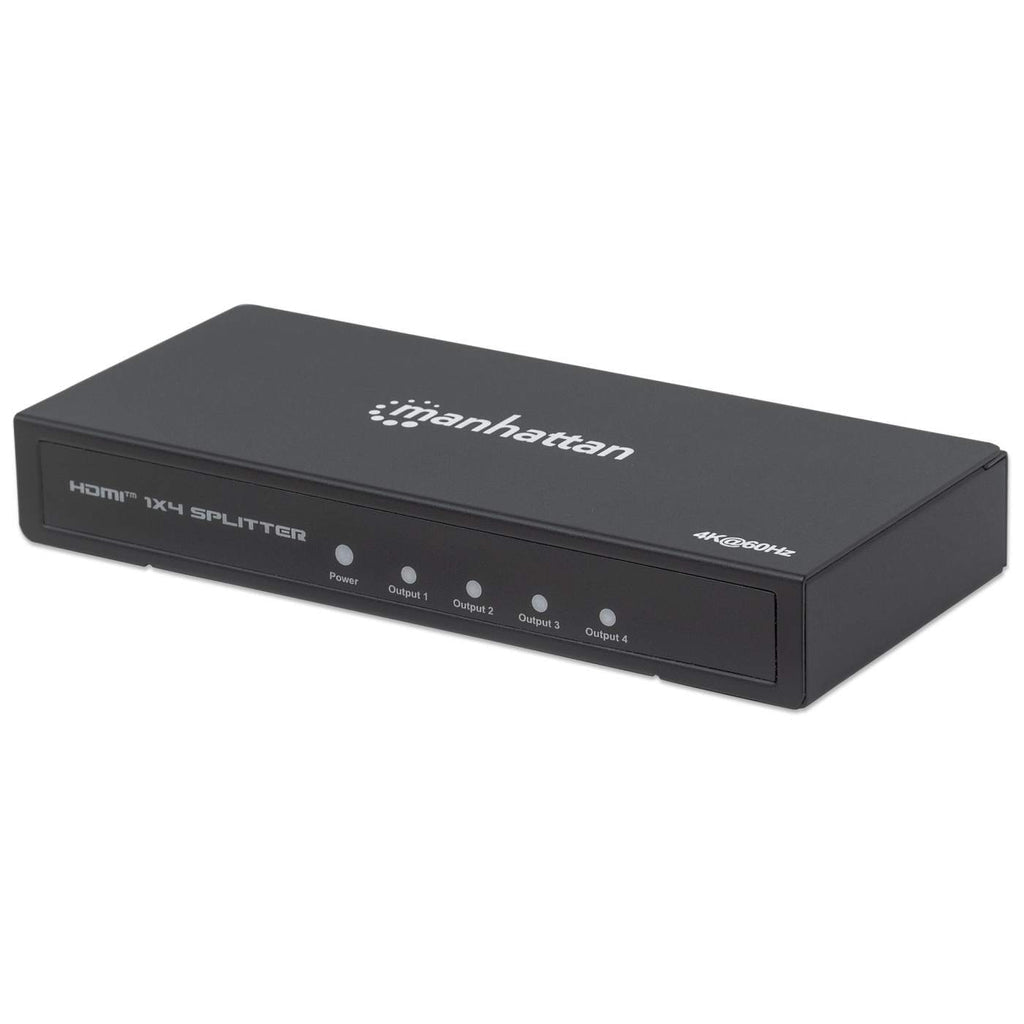 Video Splitter Manhattan 207805, HDMI, 4x HDMI, Negro