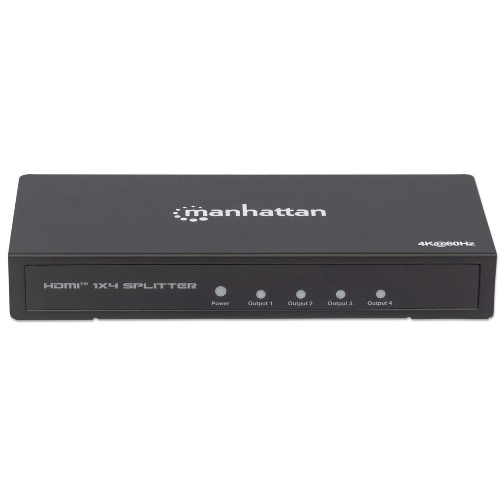 Video Splitter Manhattan 207805, HDMI, 4x HDMI, Negro