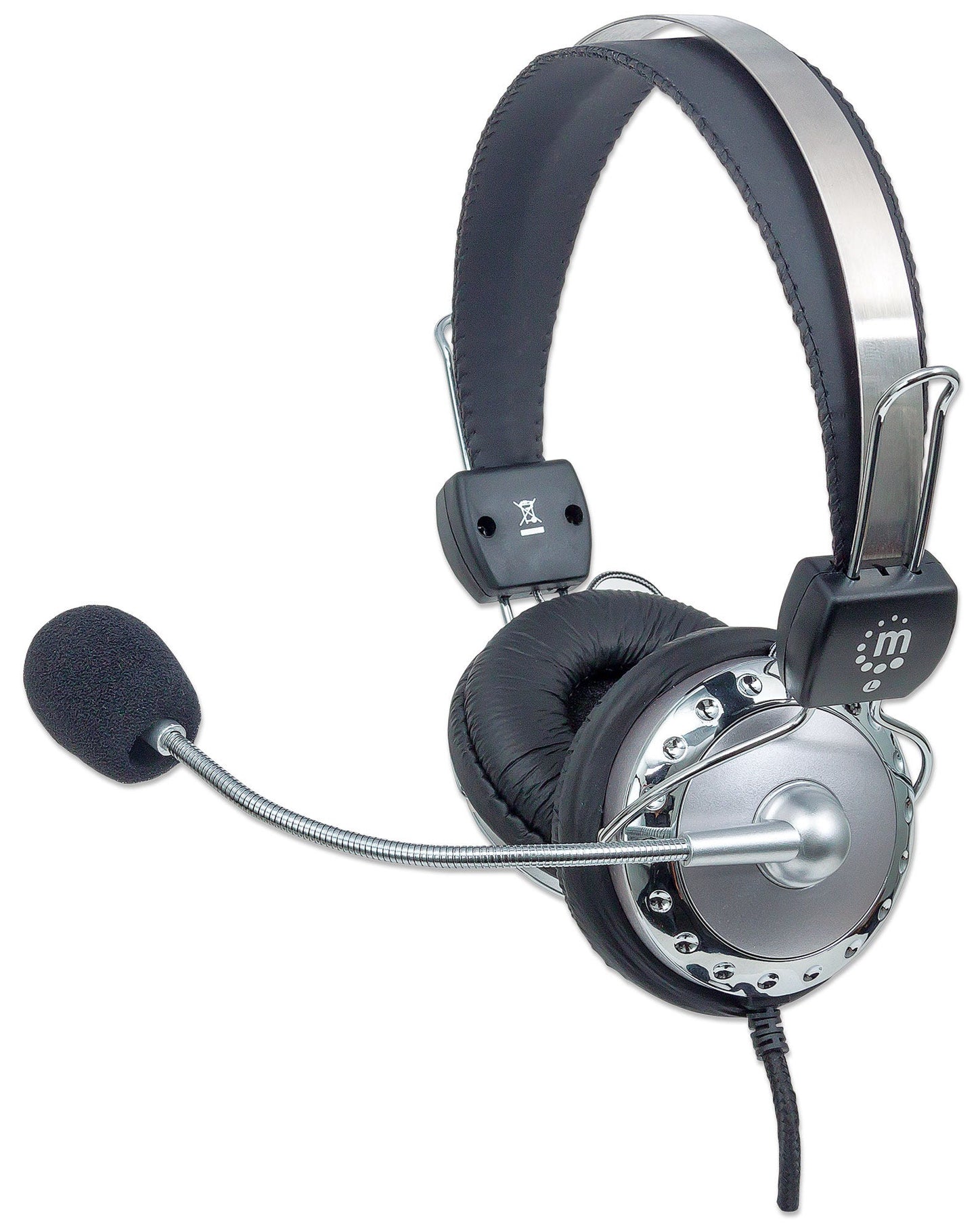 INTRACOM AUDIFONOS DIADEMA ERGONOMICA PERP MICROFONO CONTROL DE VOLUMEN 3.5MM