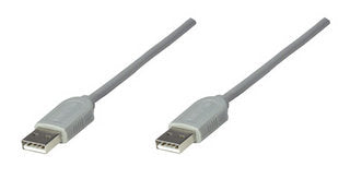 INTRACOM CABLE USB A-A 1.8M GRIS CABL .
