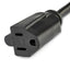 STARTECH CONSIG CABLE 30CM EXTENSOR NEMA CABL 5-15R A NEMA 5-15P ACODADO PLANO