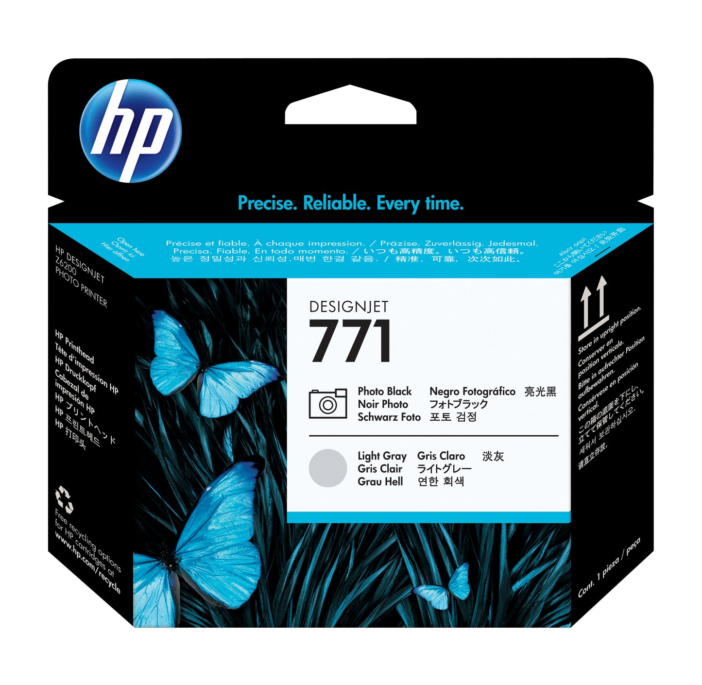 HP INC. HP 771 CABEZAL NEGROF/GRISC PRHD TINTA AMPLIO FORMATO CE020A