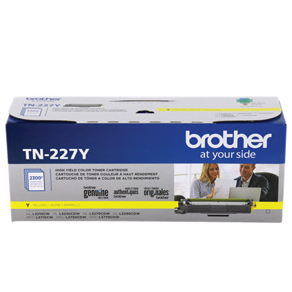 TN227Y Tóner Brother Alto Rendimiento Amarillo, 2300 Páginas