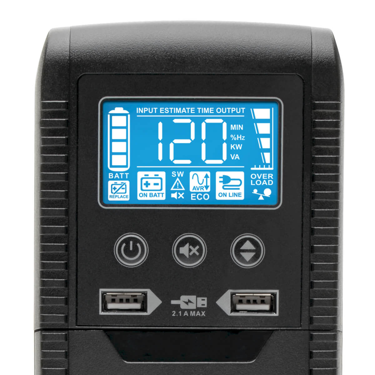 No Break Tripp Lite ECO1000LCD Línea interactiva, 600W, 1000VA, Entrada 120V, Salida 110 - 120V, 8 Contactos