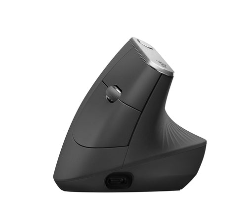 Mouse ergonómico MX Vertical Logitech, Inalámbrico, Bluetooth, 4000DPI, Negro