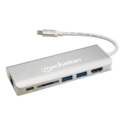 INTRACOM CONVERTIDOR VIDEO USB-C A HDMI CABL RJ45/USB/USB-C PD/LECTOR SD