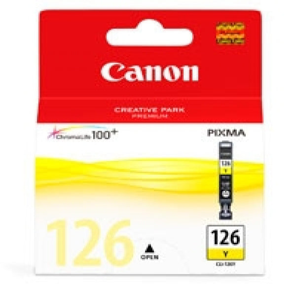 CANON CARTUCHO DE TINTA CLI-126 Y INK AMARILLO PARA IP4810 / IP4910