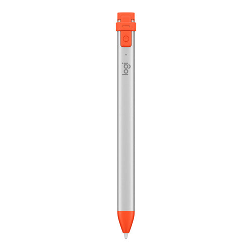 Logitech Crayon Lápiz Digital para iPad, Plata/Naranja