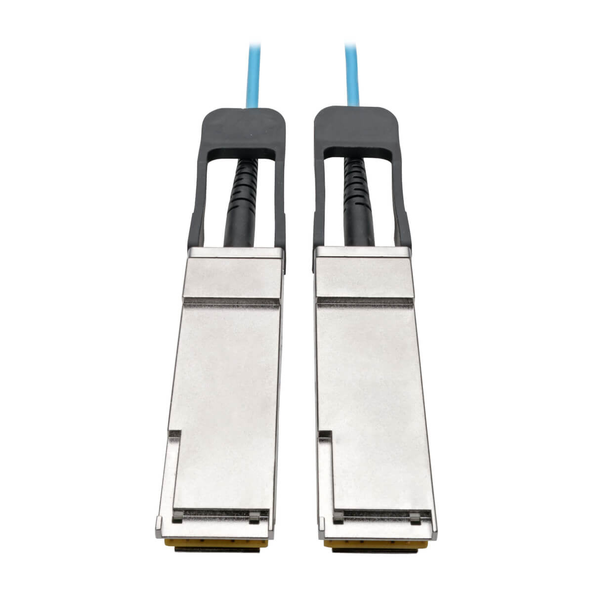 Cable Tripp Lite N28F-10M-AQ, QSFP+ Macho - QSFP+ Macho, 10 Metros, Aqua