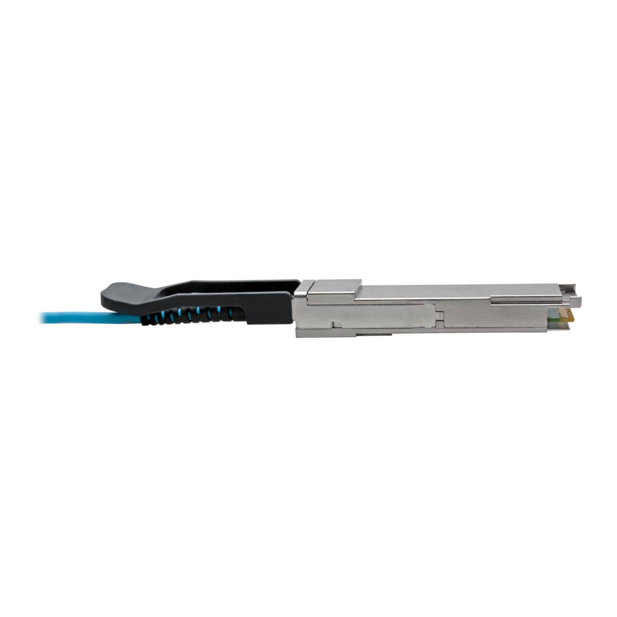 Cable Tripp Lite N28F-10M-AQ, QSFP+ Macho - QSFP+ Macho, 10 Metros, Aqua