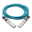 Cable Tripp Lite N28F-10M-AQ, QSFP+ Macho - QSFP+ Macho, 10 Metros, Aqua